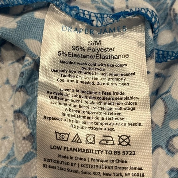 Draper James Blue White Floral Ruffle Dress S/M - Picture 10 of 12